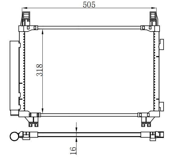 Condenser For TOYOTA VIOS  威驰 08-