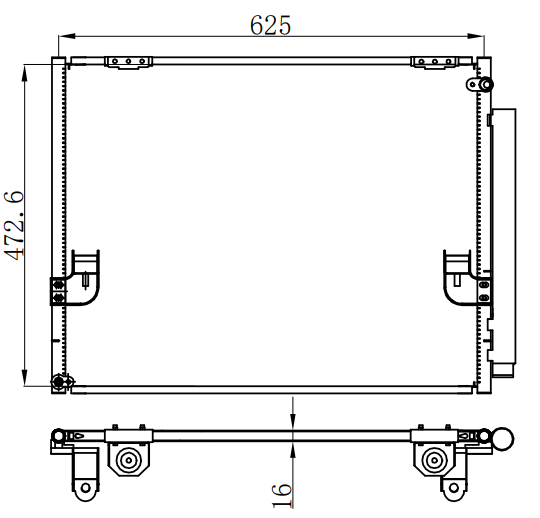 Condenser For TOYOTA HILUX 05-