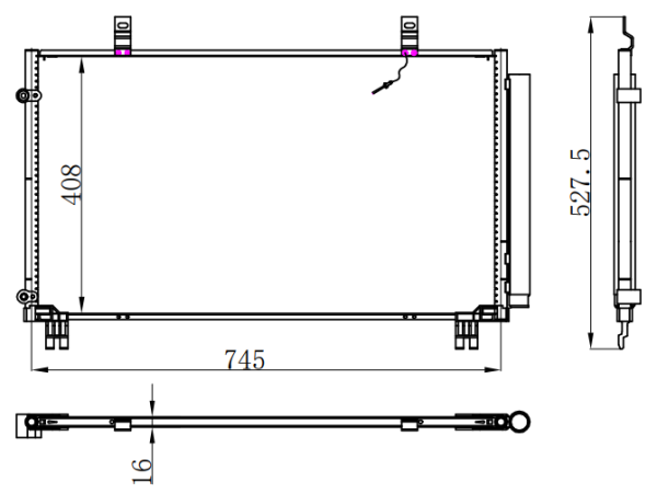 Condenser For TOYOTA TOYOTA SIENNA