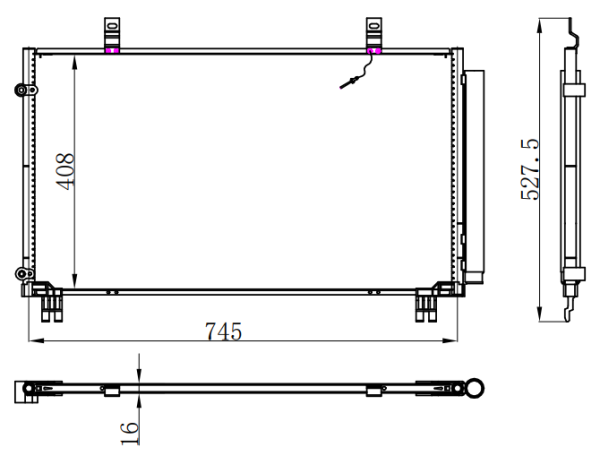 Condenser For TOYOTA TOYOTA SIENNA