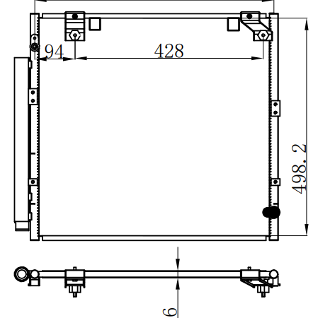 Condenser For TOYOTA LANDCRUISER 陆地巡洋舰