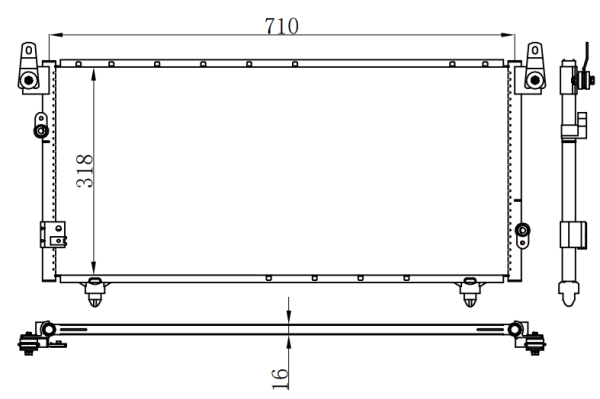 Condenser For TOYOTA TUNDRA 00-06