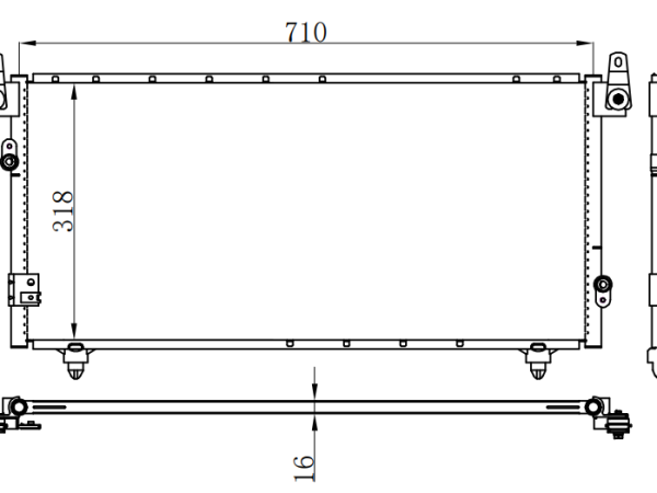 Condenser For TOYOTA TUNDRA 00-06