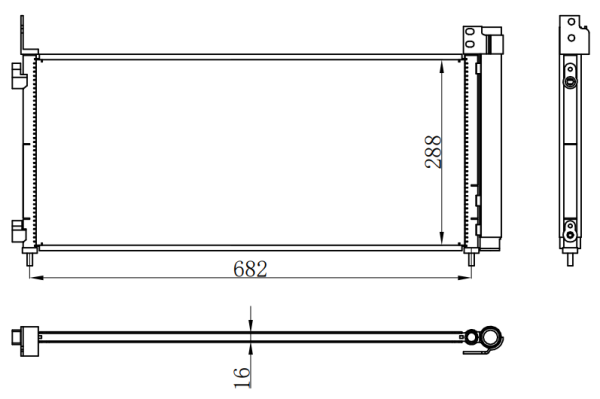Condenser For TOYOTA NX300H