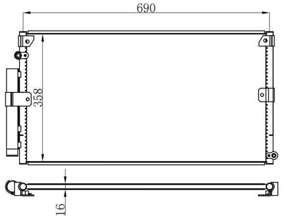 Condenser For TOYOTA LADECRUISER HZJ105/FZJ105