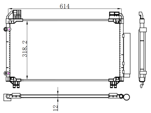 Condenser For TOYOTA Yaris 19-