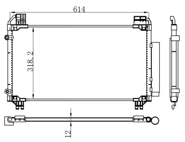 Condenser For TOYOTA Yaris 19-
