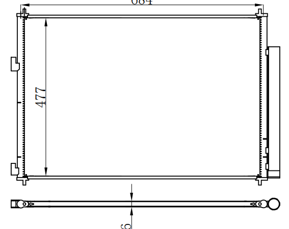 Condenser For TOYOTA ALPHARD 埃尔法/GGH20(ML)08-11