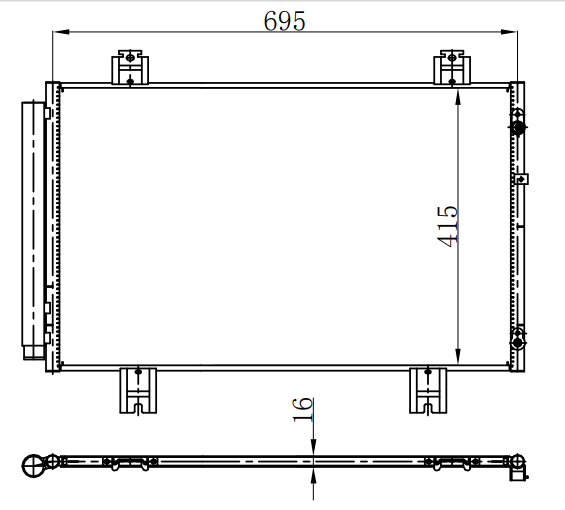 Condenser For TOYOTA LEXUS  雷克萨斯 LS460 06-