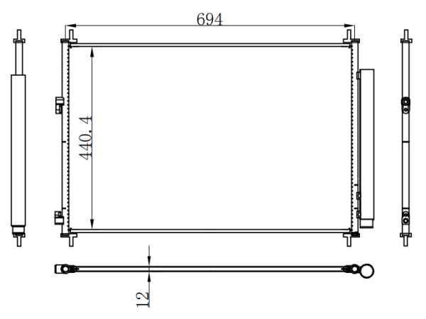 Condenser For TOYOTA Alphard/GGH30 15-