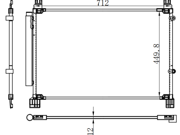 Condenser For TOYOTA 16-RX350 3.5