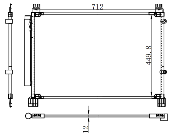Condenser For TOYOTA 16-RX350 3.5