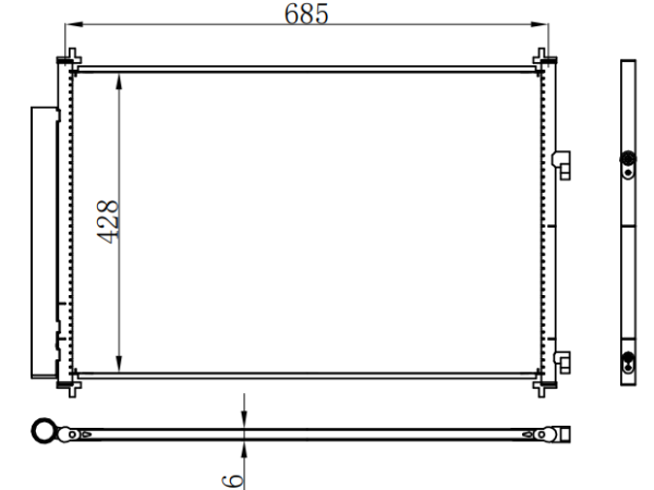 Condenser For TOYOTA 埃尔法GGH20