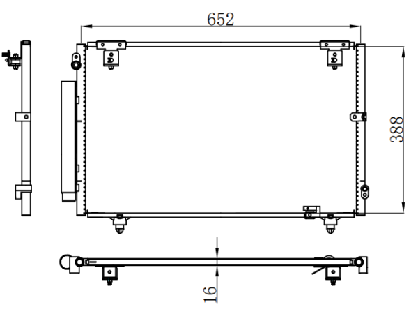 Condenser For TOYOTA TOYOTA PREMIO/ALLIEU