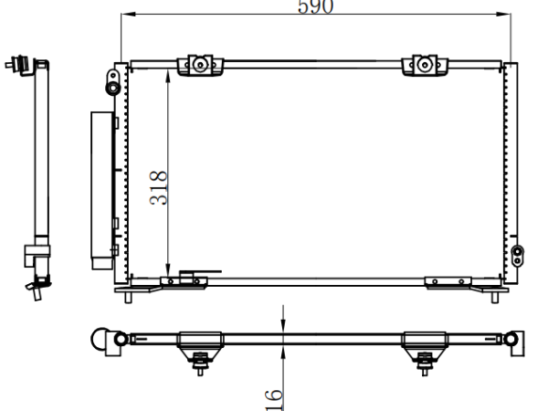 Condenser For TOYOTA ST210