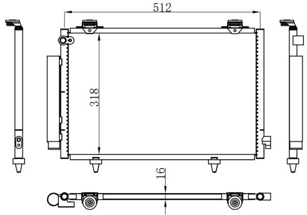 Condenser For TOYOTA 进口花冠
