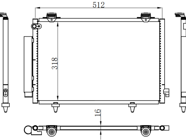 Condenser For TOYOTA 进口花冠