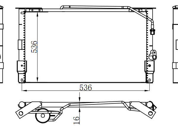 Condenser For TOYOTA HILUX  海拉克斯