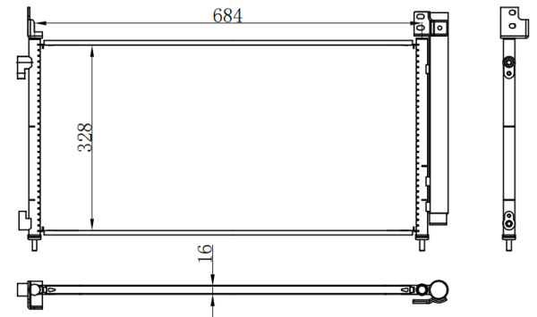 Condenser For TOYOTA Vetlanda