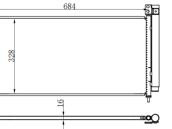Condenser For TOYOTA Vetlanda