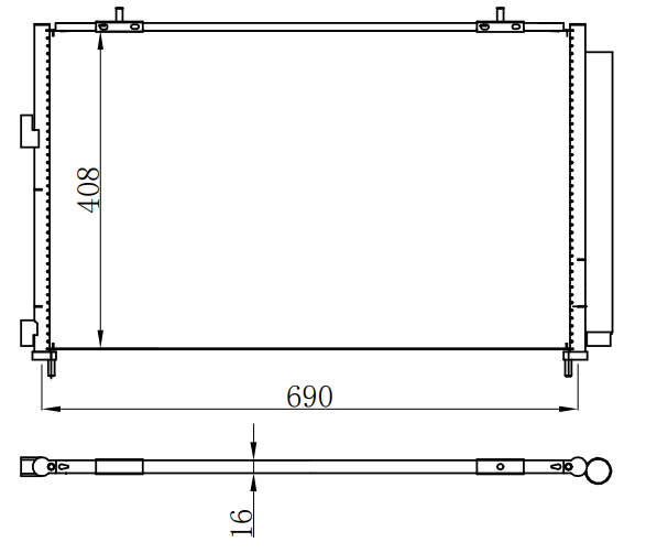 Condenser For TOYOTA RAV4