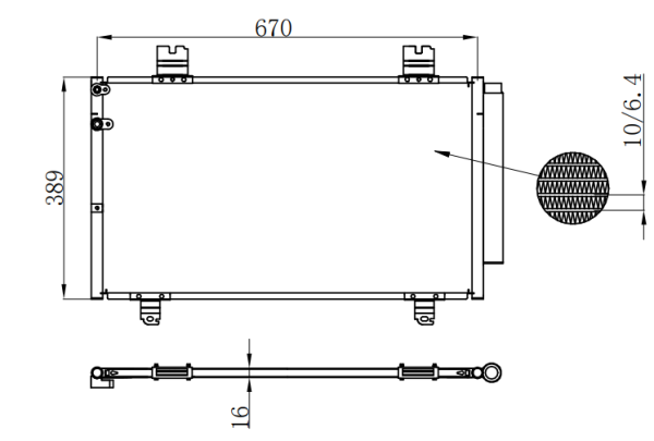 Condenser For TOYOTA REIZ