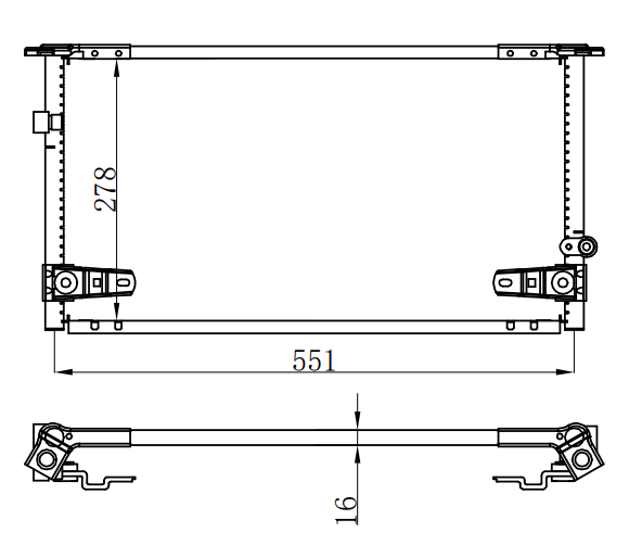 Condenser For TOYOTA 海拉克斯