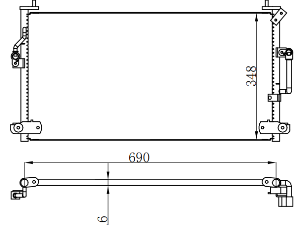 Condenser For TOYOTA LANDCRUISER  J80 90-