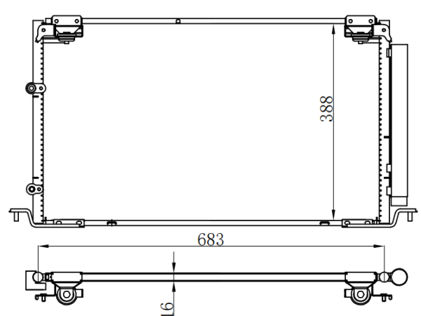 Condenser For TOYOTA TOYOTA AVALON 亚洲龙