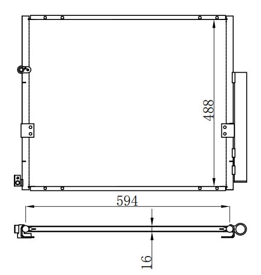 Condenser For TOYOTA 海拉克斯 Toyota hilux