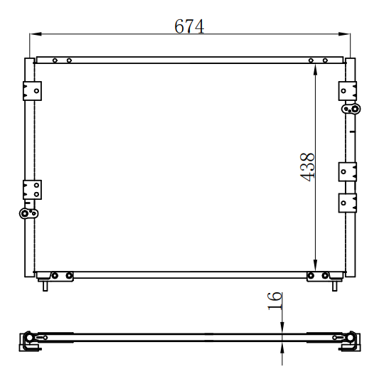 Condenser For TOYOTA 丰田普拉多 Toyota Prado