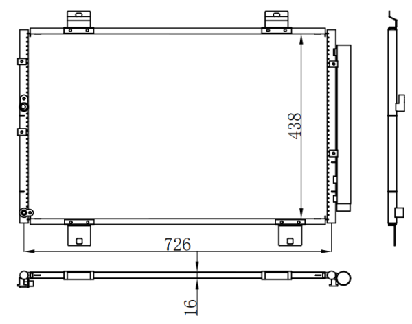 Condenser For TOYOTA Toyota Highlander 汉兰达