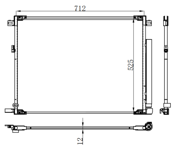 Condenser For TOYOTA 汉兰达/陆放
