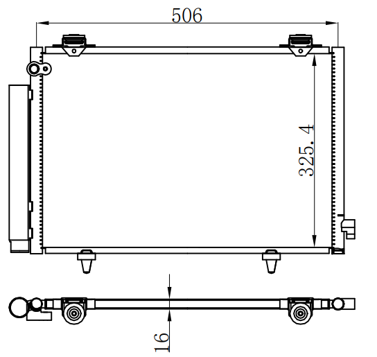 Condenser For TOYOTA PROBOX/SUCCEED