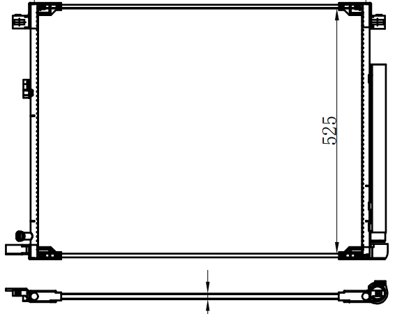Condenser For TOYOTA HIGHLANDAR   汉兰达20-  欧洲版