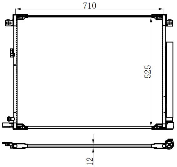 Condenser For TOYOTA HIGHLANDAR   汉兰达20-  欧洲版