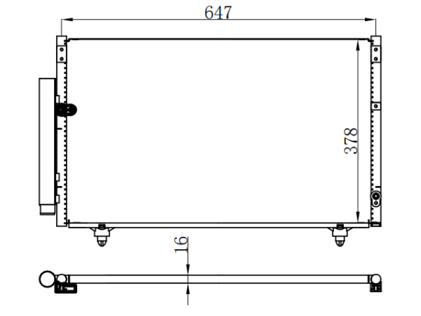 Condenser For TOYOTA TOYOTA ALLION
