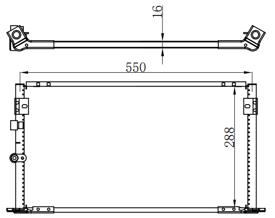 Condenser For TOYOTA TOYOTA HILUX