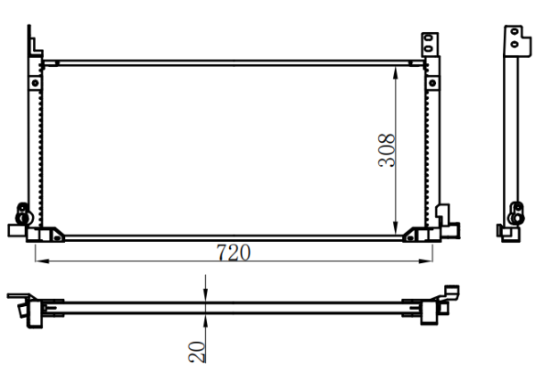 Condenser For TOYOTA 威兰达插电  22-