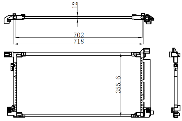 Condenser For TOYOTA 锋兰达 2.0 22-