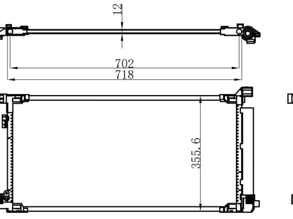 Condenser For TOYOTA 锋兰达 2.0 22-