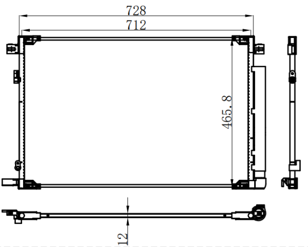 Condenser For TOYOTA 凌放 HEV0 21-