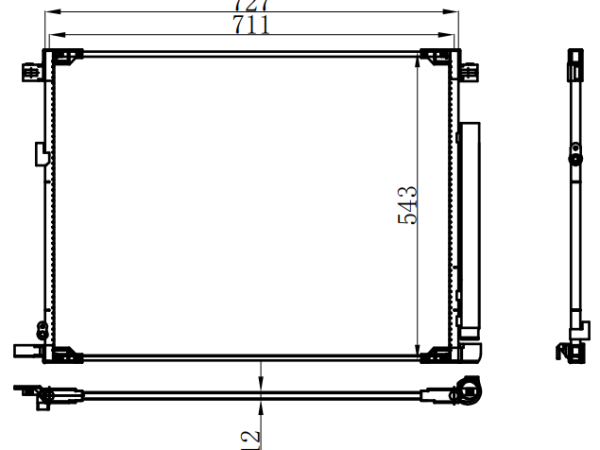 Condenser For TOYOTA 威飒 22-