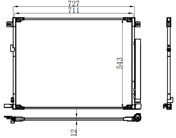Condenser For TOYOTA 威飒 22-