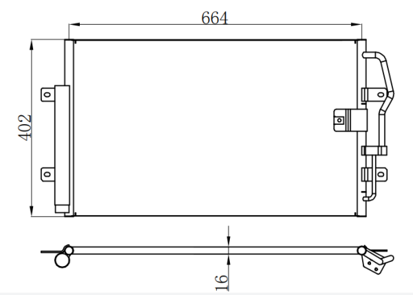 Condenser For BENZ 北方奔驰前置-欧iii