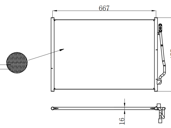 Condenser For BENZ CL-CLASS W 216 CL 500/550/600 05-