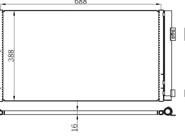 Condenser For BENZ 唯雅诺 639