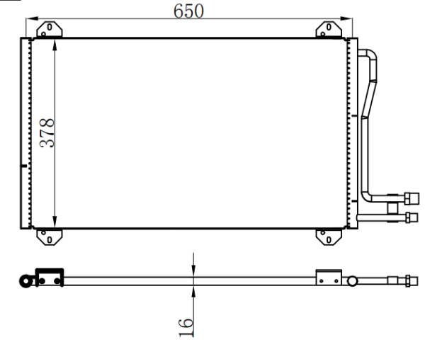 Condenser For BENZ MERCEDES SPRINTER 313 MAIN