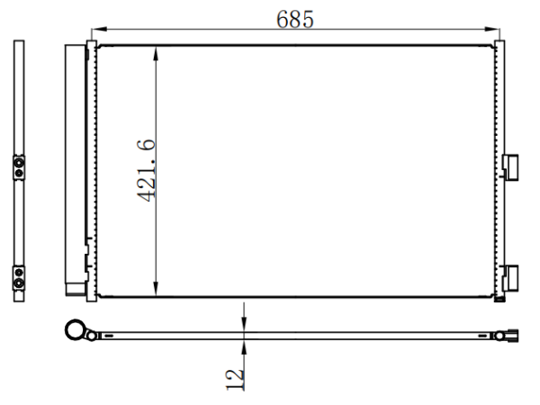 Condenser For BENZ W156/176/117