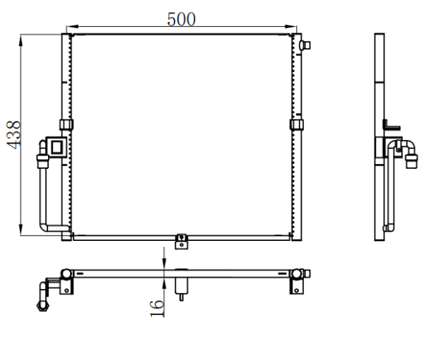 Condenser For BENZ W463 G500